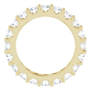 14K Yellow 1 3/4 CTW Natural Diamond Eternity Band Size 4.5