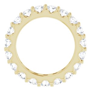 14K Yellow 1 3/4 CTW Natural Diamond Eternity Band Size 4