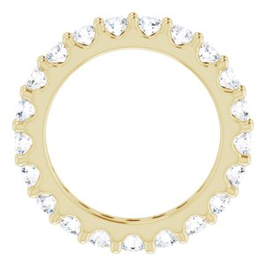 14K Yellow 1 7/8 CTW Natural Diamond Eternity Band Size 5.5