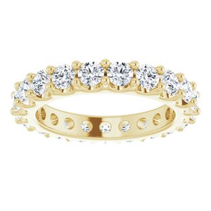 14K Yellow 1 7/8 CTW Natural Diamond Eternity Band Size 6
