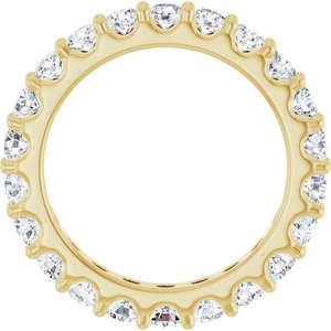 14K Yellow 2 CTW Natural Diamond Eternity Band Size 7