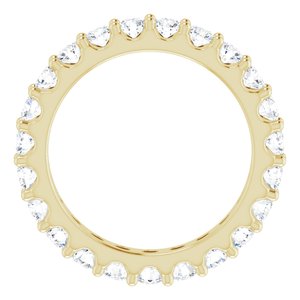 14K Yellow 2 CTW Natural Diamond Eternity Band Size 8