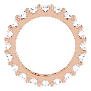 14K Rose 1 3/4 CTW Natural Diamond Eternity Band Size 5