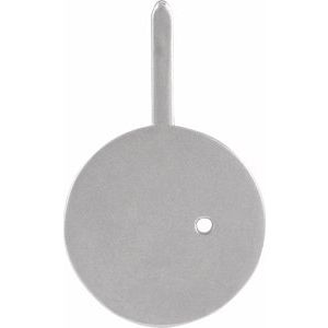 Platinum 2 mm Round Aquarius Accented Zodiac Charm/Pendant Mounting – image 4