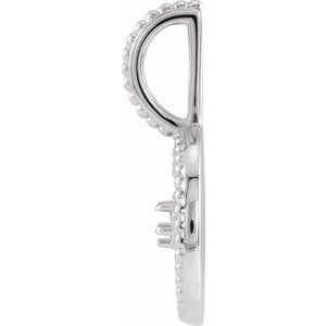 Platinum 2 mm Round Sagittarius Accented Zodiac Charm/Pendant Mounting – image 3