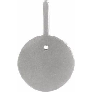 14K White Gold 2 mm Round Leo Accented Zodiac Charm/Pendant Mounting – image 4
