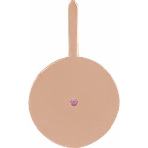 14K Rose Gold Natural Rhodolite Garnet & .005 CTW Natural Diamond Pisces Charm/Pendant – image 4