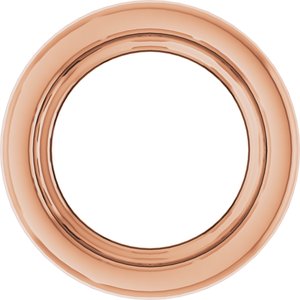 10K Rose Gold 1.5 mm Round Bezel Setting