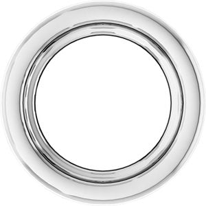 10K White Gold 1.5 mm Round Bezel Setting