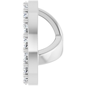 Sterling Silver 1/5 CTW Natural Diamond Halo-Style Earring Jackets – image 3