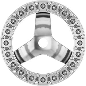 Platinum 1.2 mm Round 6.5 mm ID Halo-Style Earring Jacket Mounting – image 2