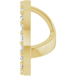 14K Yellow Gold 1/3 CTW Lab-Grown Diamond Halo-Style Earring Jackets – image 3