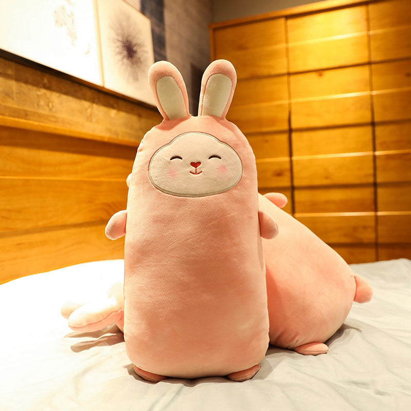 Plush Rabbit Pillow – Soft Stuffed Bunny Doll
