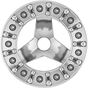 14K White Gold 1.2 mm Round 4 mm ID Halo-Style Earring Jacket Mounting – image 2