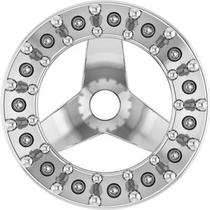 Platinum 1.2 mm Round 4.5 mm ID Halo-Style Earring Jacket Mounting – image 2