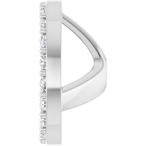 14K White Gold 1/4 CTW Natural Diamond Halo-Style Earring Jackets – image 3