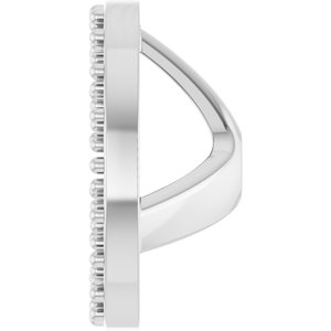 Sterling Silver 1.2 mm Round 6 mm ID Halo-Style Earring Jacket Mounting – image 6