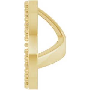 14K Yellow Gold 1.2 mm Round 6 mm ID Halo-Style Earring Jacket Mounting – image 6