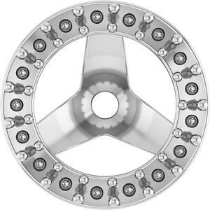 Platinum 1.2 mm Round 5.5 mm ID Halo-Style Earring Jacket Mounting – image 2