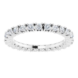 Platinum 3/4 CTW Natural Diamond Eternity Band