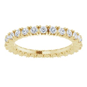 14K Yellow 3/4 CTW Natural Diamond Eternity Band