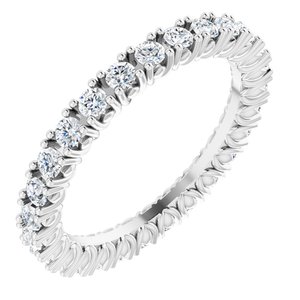 Platinum 3/4 CTW Natural Diamond Eternity Band