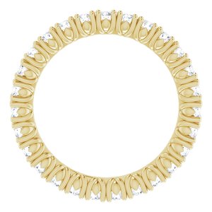 14K Yellow 3/4 CTW Natural Diamond Eternity Band