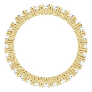 14K Yellow 7/8 CTW Natural Diamond Eternity Band
