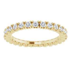 14K Yellow 7/8 CTW Natural Diamond Eternity Band