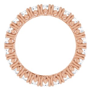 14K Rose 1 1/3 CTW Natural Diamond Eternity Band