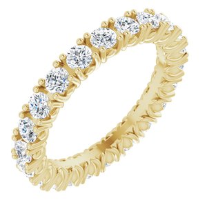14K Yellow 1 1/3 CTW Natural Diamond Eternity Band