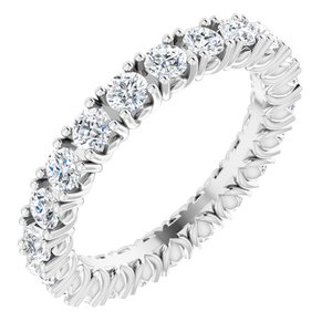 Platinum 1 1/3 CTW Natural Diamond Eternity Band
