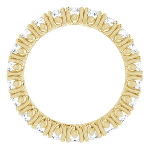 14K Yellow 1 1/3 CTW Natural Diamond Eternity Band