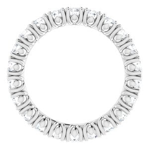 Platinum 1 1/3 CTW Natural Diamond Eternity Band