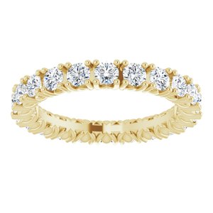 14K Yellow 1 1/3 CTW Natural Diamond Eternity Band