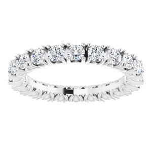 Platinum 1 1/3 CTW Natural Diamond Eternity Band