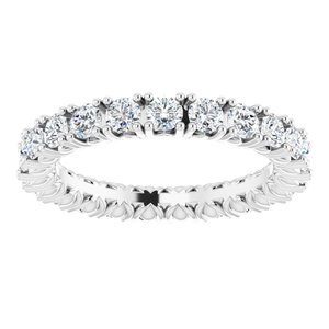 Platinum 1 3/8 CTW Natural Diamond Eternity Band