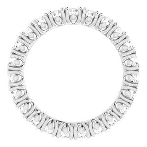 Platinum 1 3/8 CTW Natural Diamond Eternity Band
