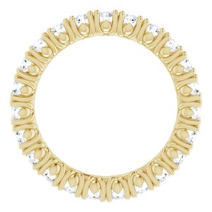 14K Yellow 1 3/8 CTW Natural Diamond Eternity Band