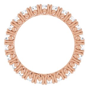14K Rose 1 3/8 CTW Natural Diamond Eternity Band