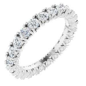 Platinum 1 3/8 CTW Natural Diamond Eternity Band