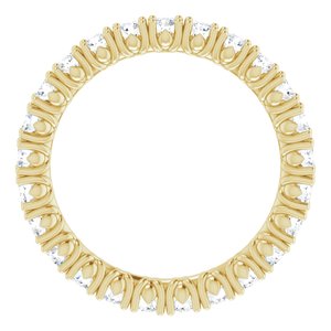 14K Yellow 1 1/2 CTW Natural Diamond Eternity Band