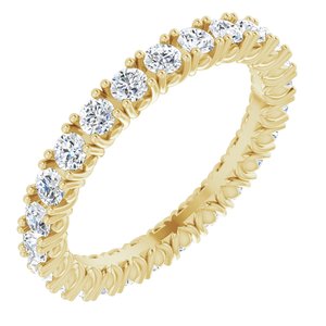 14K Yellow 1 1/2 CTW Natural Diamond Eternity Band