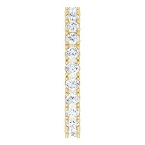 14K Yellow 1 1/2 CTW Natural Diamond Eternity Band
