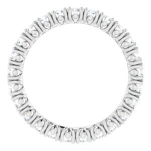 14K White 1 1/2 CTW Natural Diamond Eternity Band