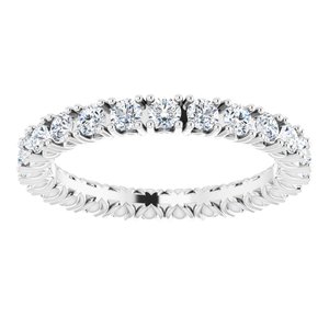 14K White 1 1/2 CTW Natural Diamond Eternity Band