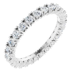Platinum 1 1/2 CTW Natural Diamond Eternity Band