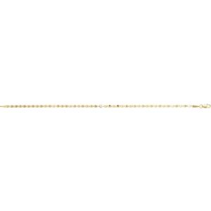 14K Yellow Gold .06 CT Natural Diamond Bezel-Set Link 7 1/2" Bracelet – image 2