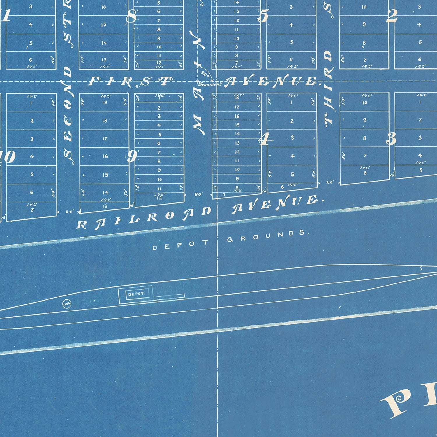 Vintage Map of Webster, South Dakota 1881
