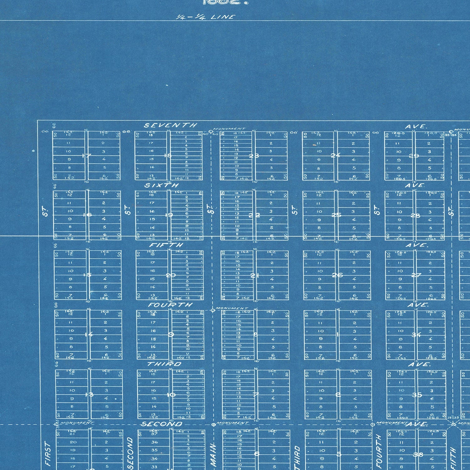 Vintage Map of Groton, South Dakota 1882